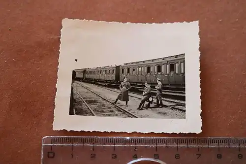 altes Foto - Eisenbahnwaggon mit 500 Mann von Judenburg los - 1941 Luftwaffe