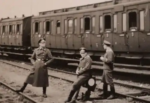 altes Foto - Eisenbahnwaggon mit 500 Mann von Judenburg los - 1941 Luftwaffe