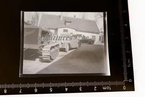 tolles altes Negativ - Raupenschlepper  LHB  Rübezahl - 40er Jahre 