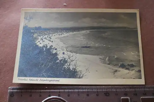 tolle alte Karte -  Ostseebad Hohwacht Lüttjenburgerstrand 1950