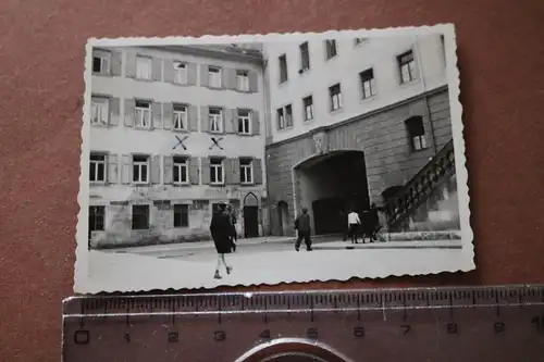 tolles altes Foto - Innenhof ?  Lazarett Schwäbisch-Gmünd 1942