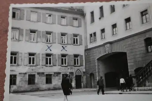 tolles altes Foto - Innenhof ?  Lazarett Schwäbisch-Gmünd 1942