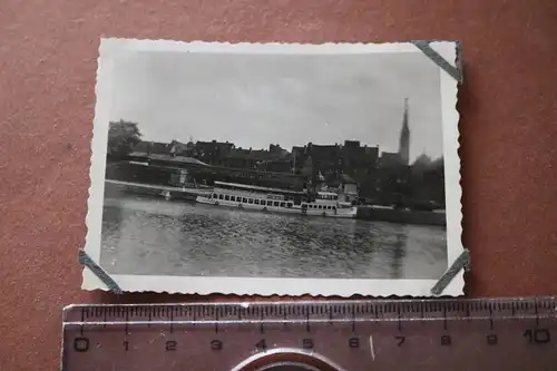 tolles altes Foto - Anlegestelle Würzbürg 1938 mit Schiff Walküre