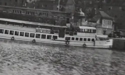 tolles altes Foto - Anlegestelle Würzbürg 1938 mit Schiff Walküre