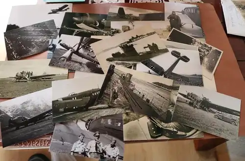 25 tolle alte Fotos Flugzeuge , U-Boote, Ju52, usw.  Repro !!!!!!