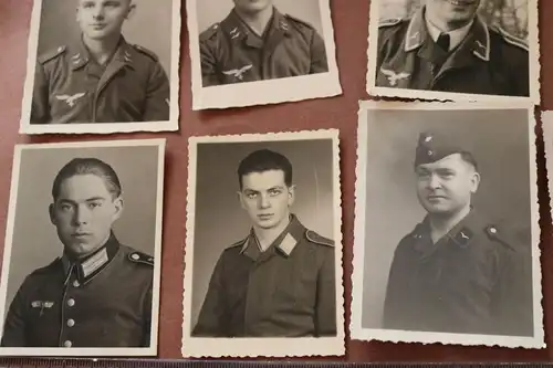 sieben tolle kleine Portaits von Soldaten 
