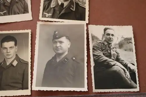 sieben tolle kleine Portaits von Soldaten 