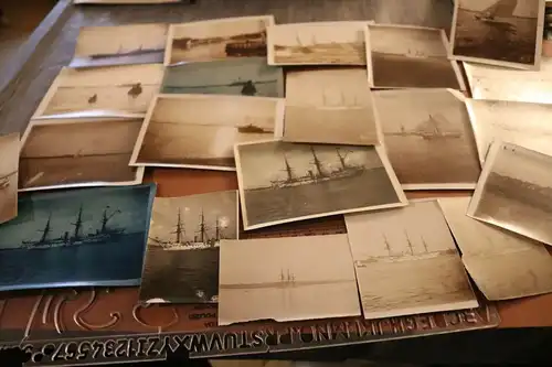 21 tolle alte Fotos - Segelschiffe, Dampfsegelschiffe usw. 1900-1910 ??