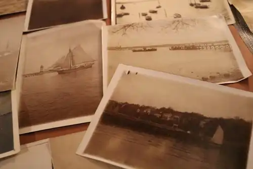 21 tolle alte Fotos - Segelschiffe, Dampfsegelschiffe usw. 1900-1910 ??