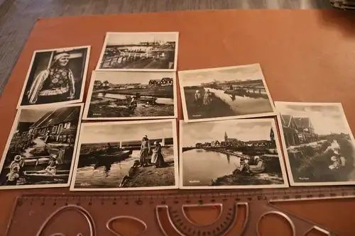 acht tolle alte Souvenierfotos Marken Niederlande - 30er Jahre ?