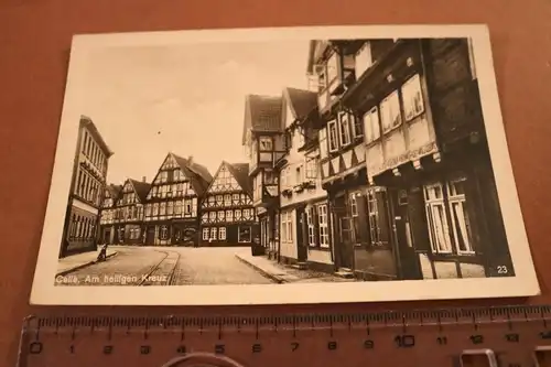 tolle alte Karte -  Stadt Celle, Am heiligen Kreuz  30-40er Jahre ?