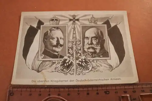 tolle alte Karte - Kaiser Franz Joseph und Kaiser Wilhelm II