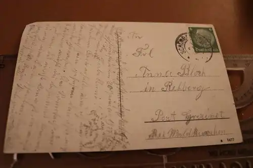 tolle alte Karte - Ansichten aus Schönberg B.W.  30er Jahre 