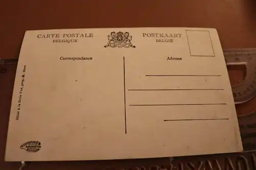tolle alte Karte - Der Kanal - Lombarizijde s/m - Belgien 