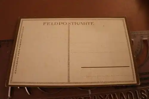 tolle alte Karte - Soldat Kavallerie mit Leibnitz-Kekse Werbung 