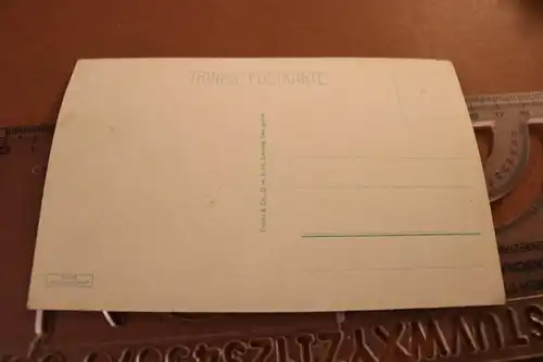 tolle alte Karte - Köln am Rhein Hängebrücke mit Dom 