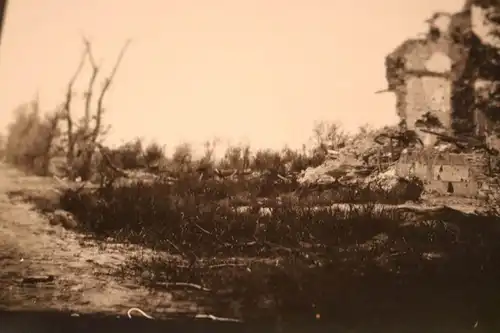 altes Foto - Strasse im damaligen Lombardsijde , Lombartzyde