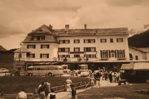 tolles altes Foto - Hotel Maloja - Kulm - Paßhöhe 60er Jahre ?