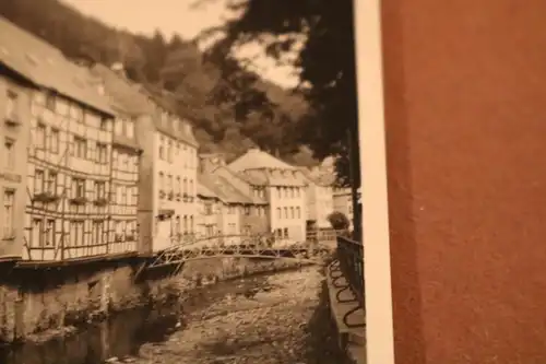 tolles altes Foto - Monschau Montjoie - Häuser-Partie Pension