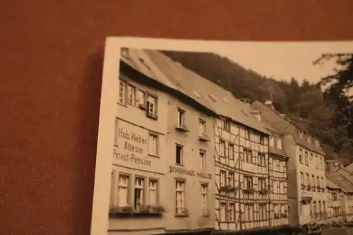 tolles altes Foto - Monschau Montjoie - Häuser-Partie Pension