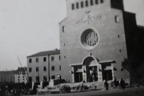 zwei tolle alte Fotos - Christ-König Kirche Bochum 30er Jahre Ende des Bau´s