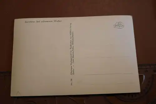 alte Postkarte ...denn wir fahren gegen Engeland Liederkarte ??