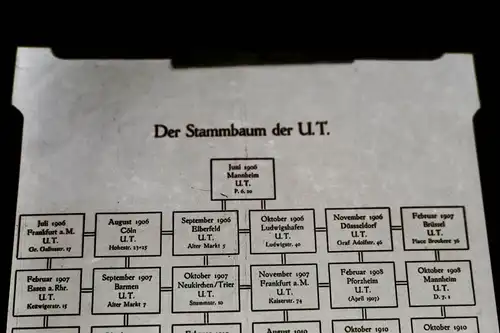 tolles altes Negativ - Stammbaum der Kinokette U.T. später UFA