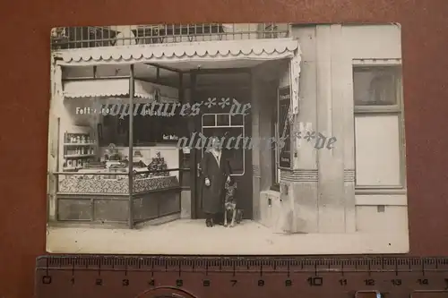 tolles altes Foto - Geschäft Fettwaren, Delicatessen - Hamburg Marienthalerstr.