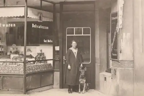 tolles altes Foto - Geschäft Fettwaren, Delicatessen - Hamburg Marienthalerstr.