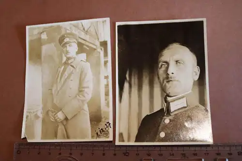 zwei tolle alte Fotos - Portrait eines Offiziers  Reichswehr 1927