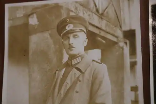zwei tolle alte Fotos - Portrait eines Offiziers  Reichswehr 1927 