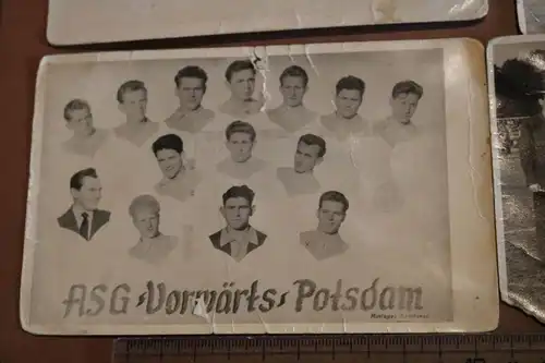 fünf tolle alte Fotos - Fußball-Verein ASG Vorwärts Potsdam - 1956