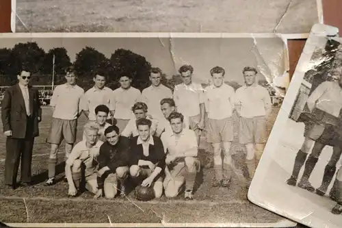 fünf tolle alte Fotos - Fußball-Verein ASG Vorwärts Potsdam - 1956