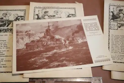 vier tolle alte Hefte - Jung Siegfried - Nr. 22-26 - 1916 Kriegsgeschehen