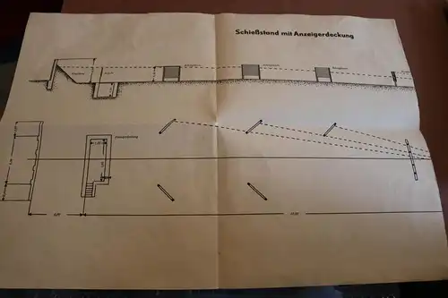 altes Querschnittblatt eines Karabiners Sport Modell K110 