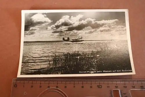 tolle alte Karte Dornier Flugboot beim wassern auf dem Bodensee