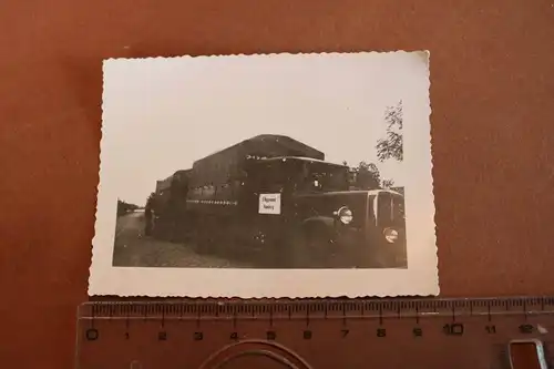 tolles altes Foto - LKW mit Anhänger  Fa. F. Niggemann Hamburg 30-40er Jahre