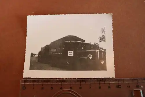 tolles altes Foto - LKW mit Anhänger  Fa. F. Niggemann Hamburg 30-40er Jahre 