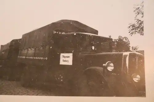 tolles altes Foto - LKW mit Anhänger  Fa. F. Niggemann Hamburg 30-40er Jahre