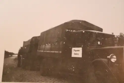 tolles altes Foto - LKW mit Anhänger  Fa. F. Niggemann Hamburg 30-40er Jahre