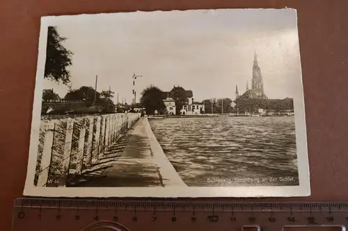 tolle alte Karte - Schleswig - Strandweg an der Schlei - 1939