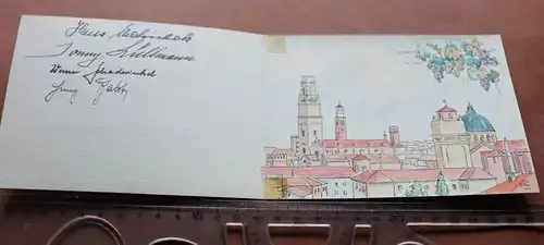 tolles altes Aquarell ?? Geburtstagsgrüße aus Verona 1944 signiert 