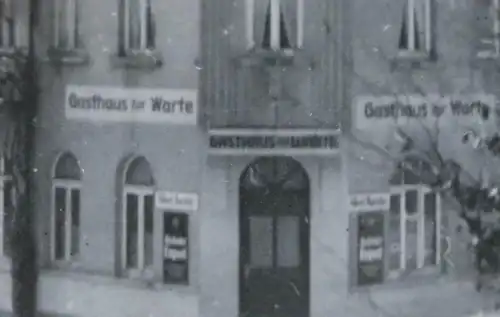 tolles altes Foto - Gebäude Gasthaus zur Warte - Ort ??? 1942