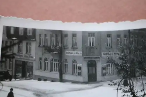 tolles altes Foto - Gebäude Gasthaus zur Warte - Ort ??? 1942