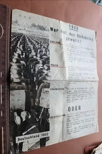 altes Propaganda-Flugblatt der Allierten -  Das Blatt hat sich gewendet