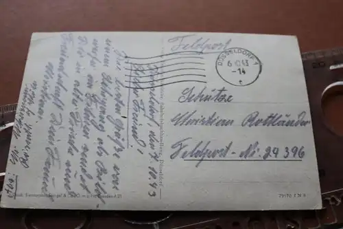 tolle alte Karte -  Düsseldorf Königsallee  1943 