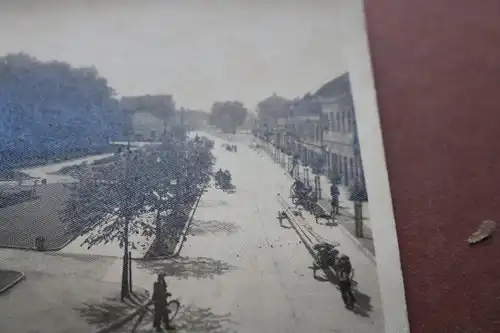 tolles altes Foto - Strasse in Andrichau Oberschlesien ?? 1943