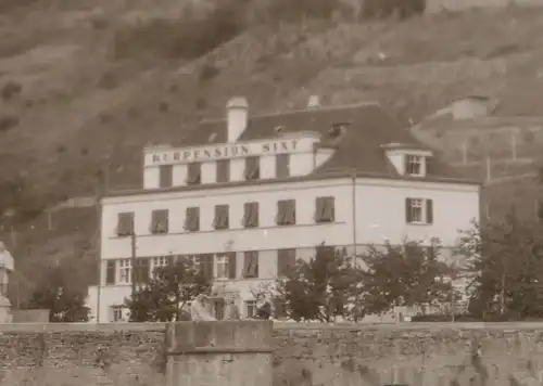 tolles altes Negativ - Kurpension Sixt - Bad Mergentheim  30er Jahre 