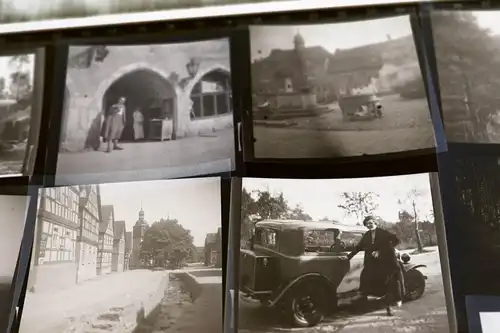 21 tolle alte Negative - Blankenburg, Thüringen, Oldtimer    30er Jahre 