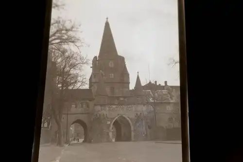 tolles altes Negativ - Ingolstadt  Kreuztor  - 20-30er Jahre